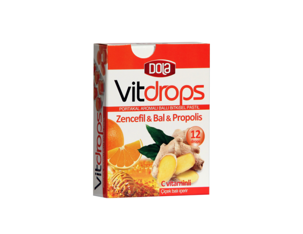 Dola Vitdrops Zencefil Bal 30 g Boğaz Pastili