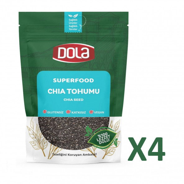 Dola Glutensiz Chia Tohumu 4 adet