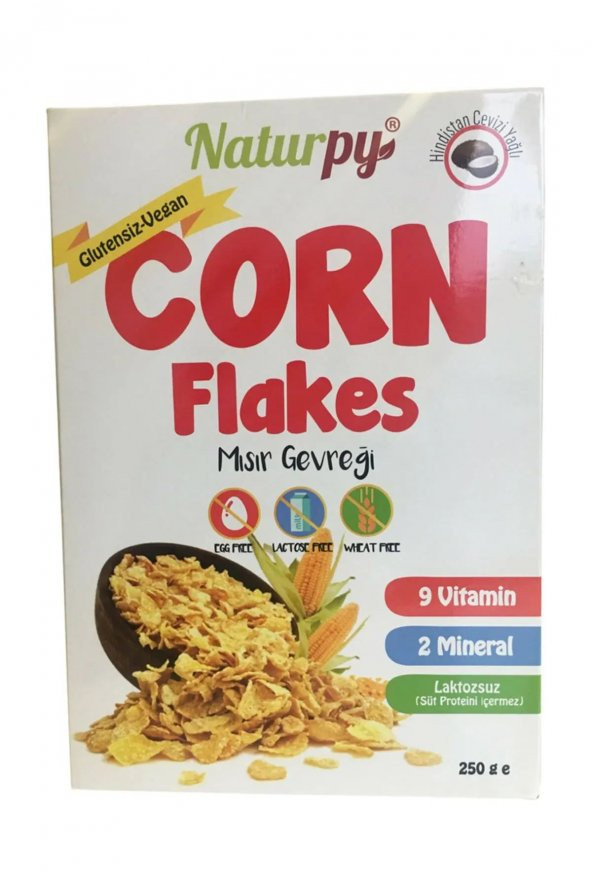 Naturpy Glutensız Corn Flakes Mısır Gevreği 250 Gr