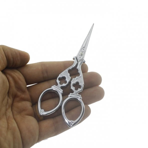 5x13cm Dekorlu Nişan Hobi Makası - 2