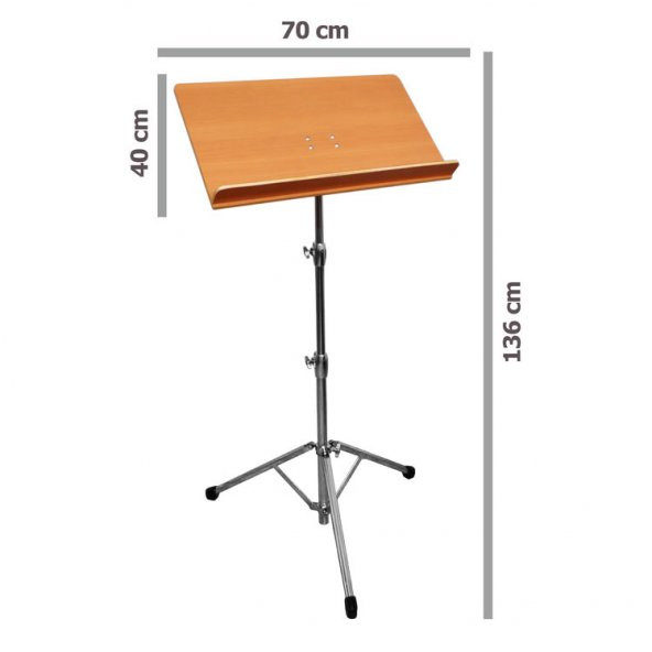Nota Sehpası Profesyonel Ceviz Ağacı XNS22WN - 2