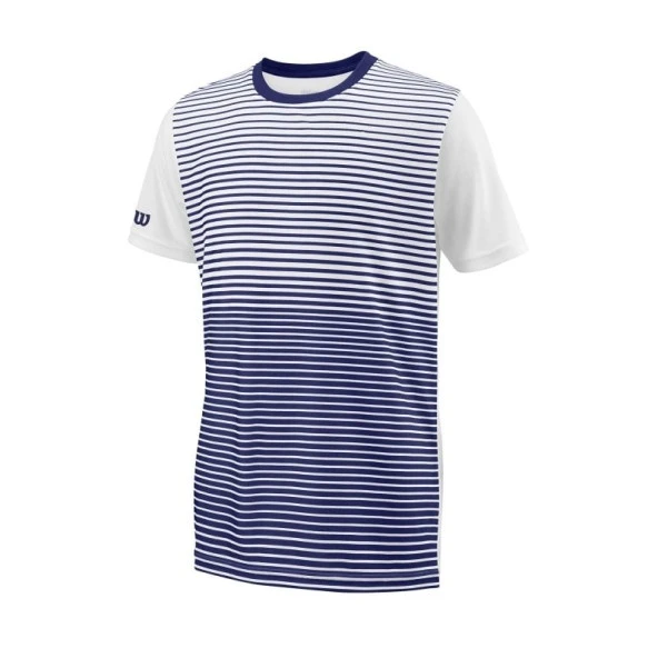 Wilson B Team Striped Crew Erkek Çocuk T-Shirt WRA767203 - 11