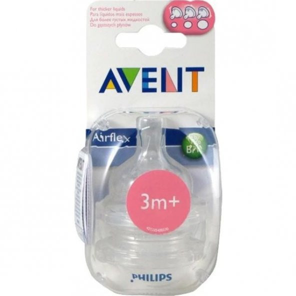 Philips Avent SCF635/27 Biberon Emziği Akış Ayarlı (1 Kesikli, 3 Ay+ ,2'li) - 2