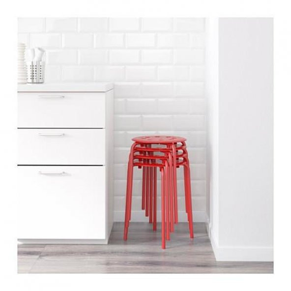 IKEA Marius Tabure Kırmızı - 2