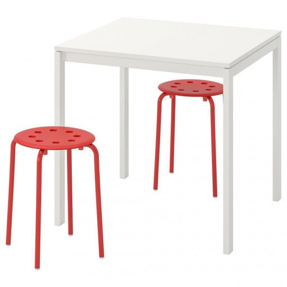 IKEA Marius Tabure Kırmızı - 5