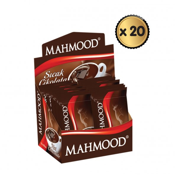 Mahmood Sıcak Çikolata 20 gr x 12 Paket (1 Koli)
