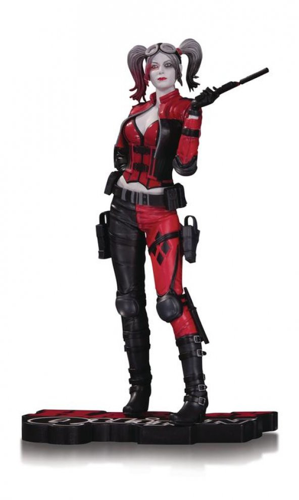 Dc Comics : Injustice 2 Harley Quinn Red Black And White Statue