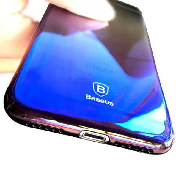 Ceponya Apple iPhone 7 Baseus Renk Geçişli Glaze Case Kılıf - 5