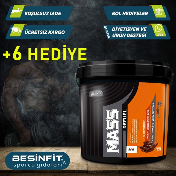 Sports Style Nutrition SSN Refuel Mass Gainer Karbonhidrat Tozu 5000 gr Sütlü Çikolatalı - 10
