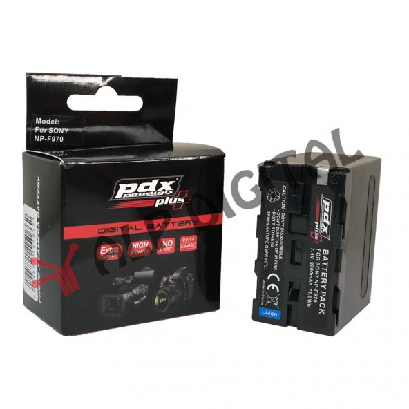Pdx Sony NP-F970 Batarya Pil - 9700mAh-MC1000, HDV, SD1000, SR40