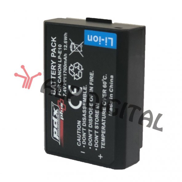 Pdx Canon LP-E10 Batarya Pil - 1700mAh-2000D, 4000D - 3