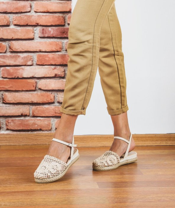 Dolgu Topuklu Ten Kadın Espadril