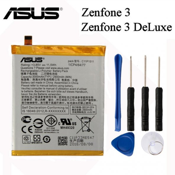 Asus Zenfone 3 Ze552kl Z012da Pil Batarya ve Tamir Seti C11P1511