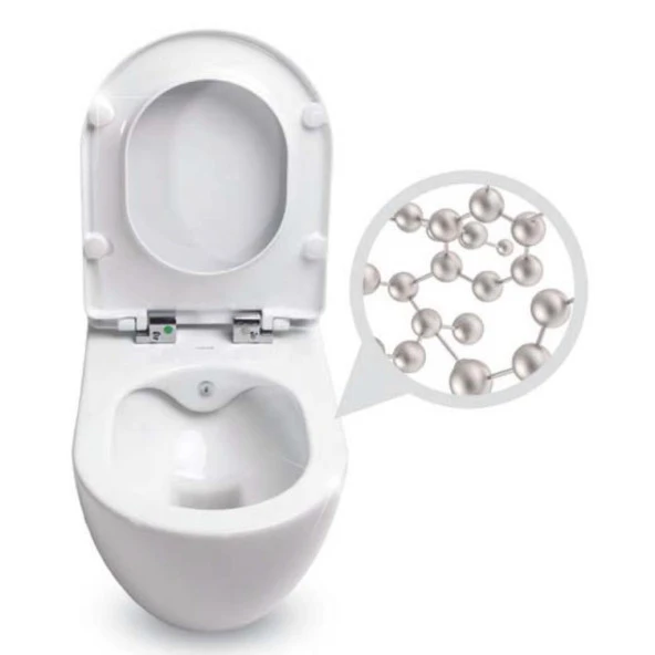 Creavit Free Rim-Off Asma Klozet Beyaz FE322 + Ultima Yavaş Kapaklı - 5