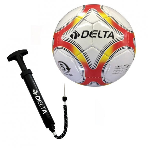 Delta Amor 5 Numara Dikişli Futbol Topu + Top Pompası