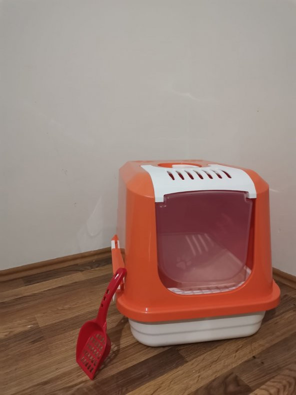 Kedi Orta Boy Kapalı Tuvaleti , Küreği ve s-box (sürpriz kutusu)