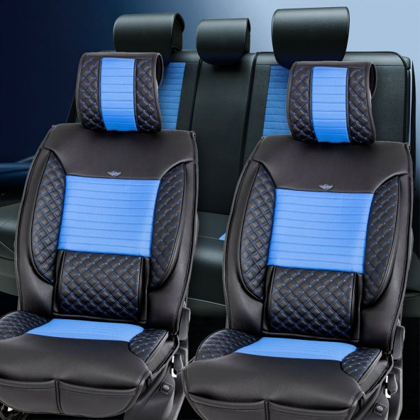 Stil Lüks Oto Koltuk Kılıfı / Siyah Mavi / Fiat Egea