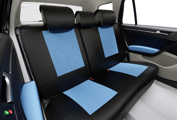 Stil Lüks Oto Koltuk Kılıfı / Siyah Mavi / Fiat Egea - 2