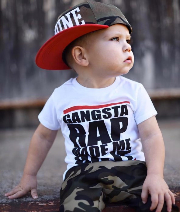 Gangsta Rap Şapkalı Çocuk Takım