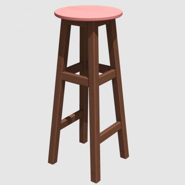 DÖNER TABURE 80cm MAUN İSKELET ( Tabla RENK SEÇENEKLİ ) - 3