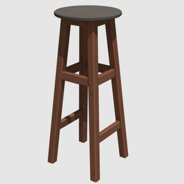 DÖNER TABURE 80cm MAUN İSKELET ( Tabla RENK SEÇENEKLİ ) - 4