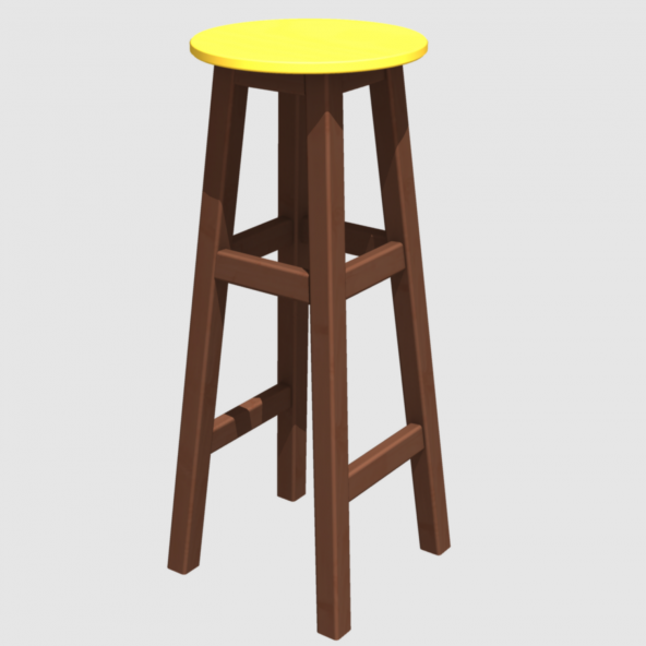 DÖNER TABURE 80cm MAUN İSKELET ( Tabla RENK SEÇENEKLİ ) - 9