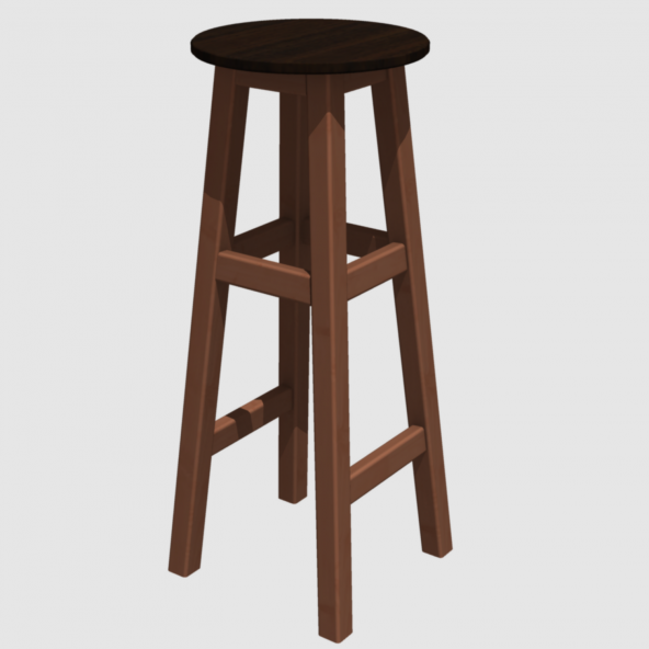 DÖNER TABURE 80cm MAUN İSKELET ( Tabla RENK SEÇENEKLİ ) - 10