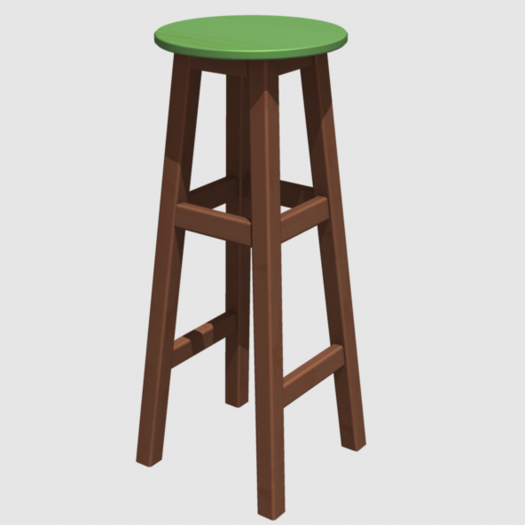 DÖNER TABURE 80cm MAUN İSKELET ( Tabla RENK SEÇENEKLİ ) - 11