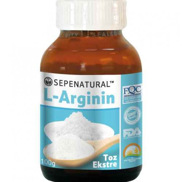 Analizli Saf L-Arginine Toz L-Arjinin 100 gr Pure Arginin Powder