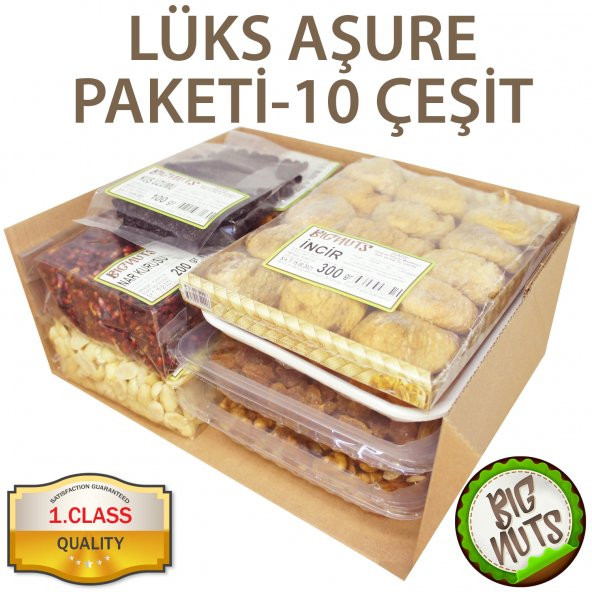Lüks Aşure Paketi I 10 Çeşit I 2200 Gr I - 2