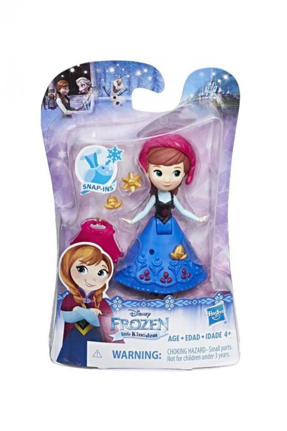 Disney Frozen Little Kingdom  C1096-E0210 Figür-Mavi Elbiseli Anna