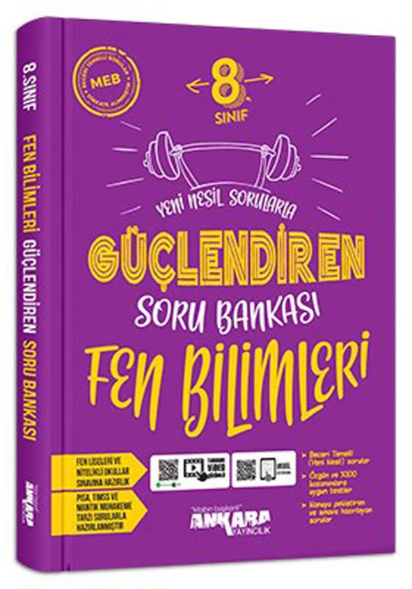 Ankara 8.Sınıf Güçlendiren Fen Bilimleri Soru Bankası
