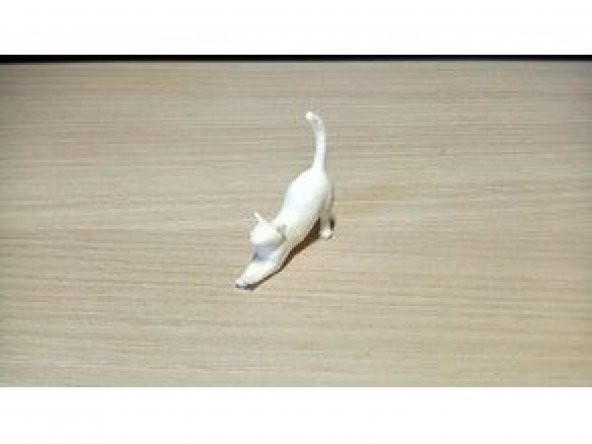Esneyen Kedi Dekoratif Biblo Dekor Hediyelik Süs Eşyası Masaüstü - 2