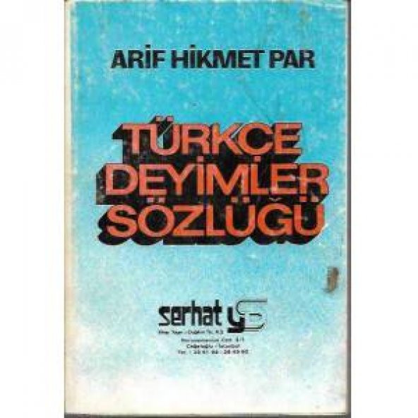 TÜRKÇE DEYİMLER SÖZLÜĞÜ