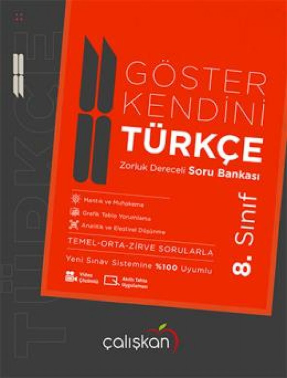 Çalışkan 8. Sınıf Türkçe Göster Kendini Soru Bankası