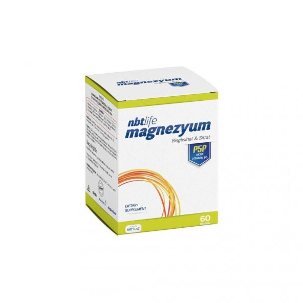 Nbt Life Magnezyum P5P Vitamin B6 60 Kapsül