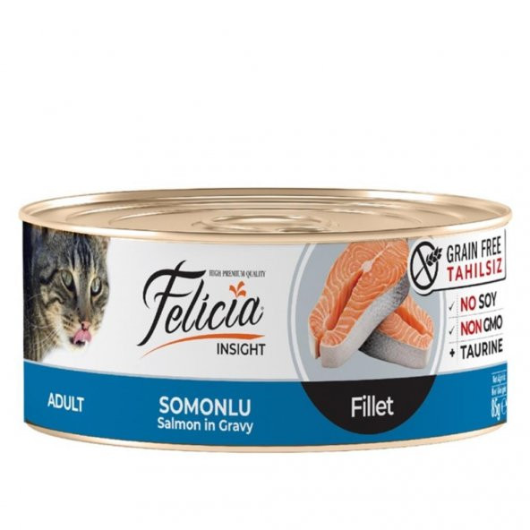 Felicia Somonlu Fileto Tahılsız Kedi Konservesi 85 gr