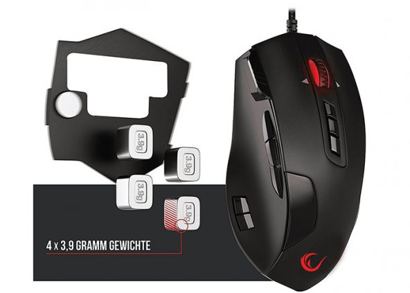 Rampage BLAZEFURY SMX-R37 Usb Siyah 16400Dpi 14 Tuşlu Oyuncu Mouse - 4