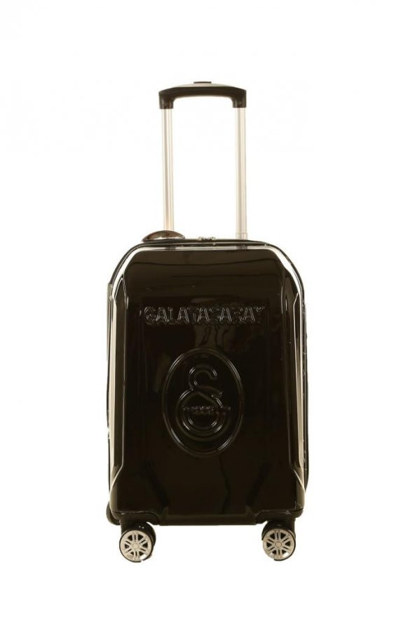 Galatasaray Lisanslı Kabin Boy Siyah Pp Ultra Hafif Valiz 20" Bavul