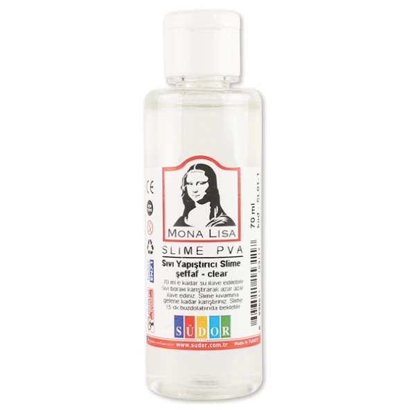 Monalisa Sıvı Yapıştırıcı Slime 70 ML Şeffaf SL01-1 ürün görseli