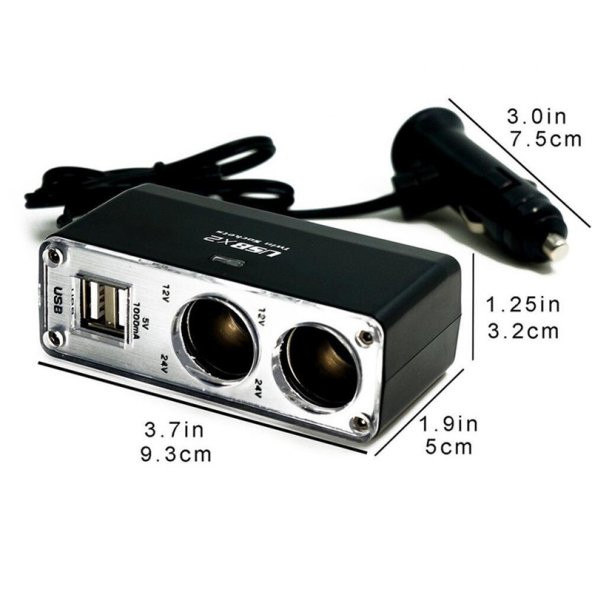 Space 2 x USB Çakmak Soketi / ICCA22 - 3