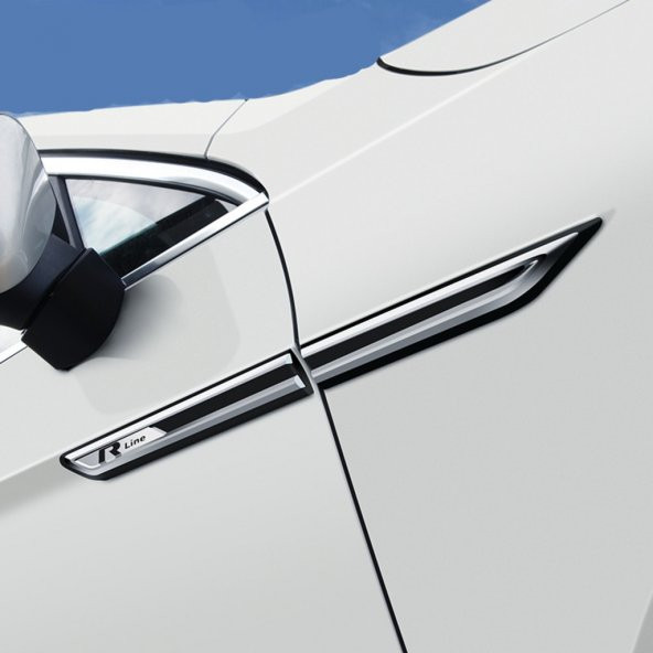 Volkswagen Passat Golf Arteon R-line 4lü Çamurluk Logosu / YACI130