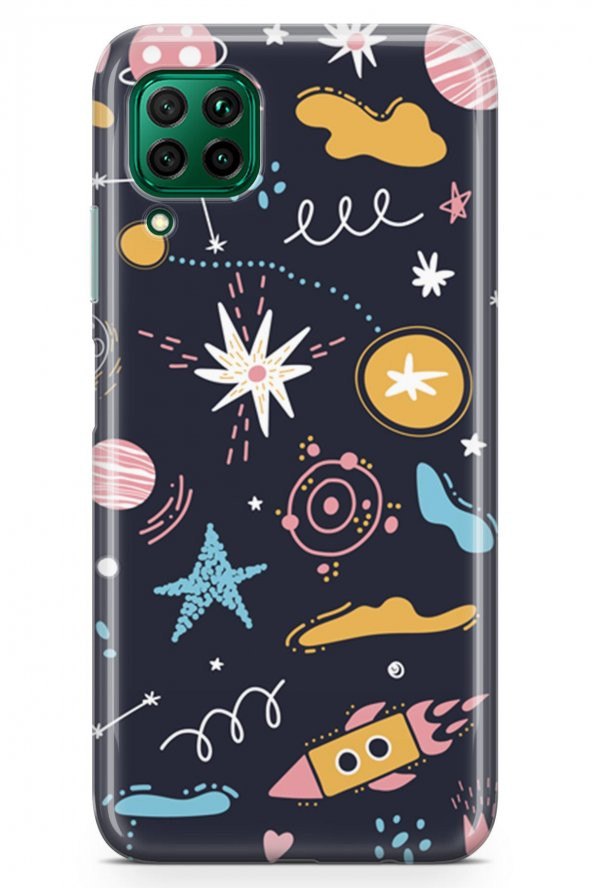 Huawei P40 Lite Kılıf Space Serisi Alana - 2