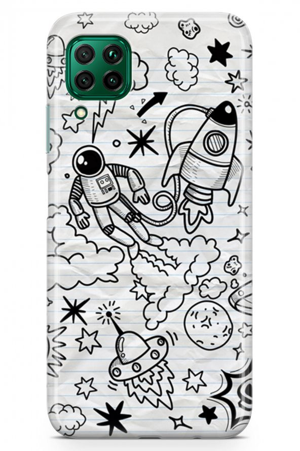 Huawei P40 Lite Kılıf Space Serisi Leila - 2