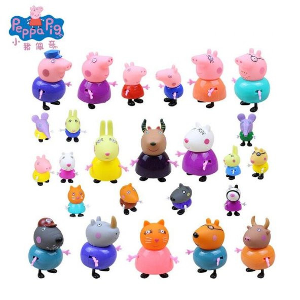 Peppa Pig Family Figürleri (özel ürün) 25 parça /25 farklı karakter