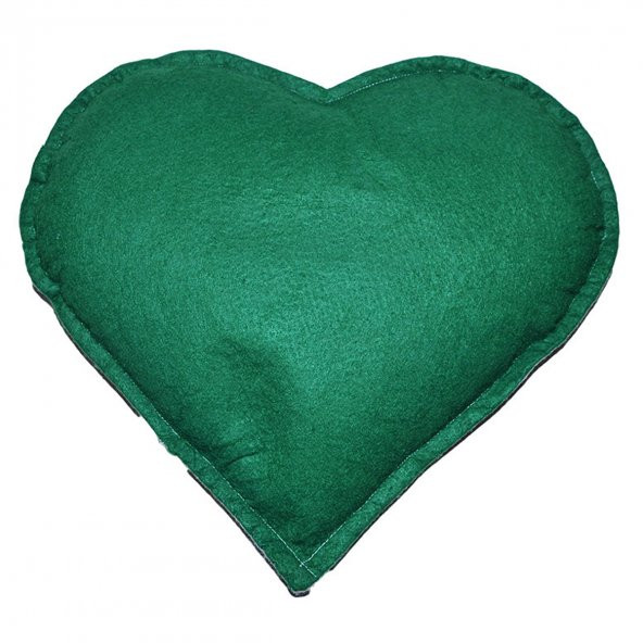LokmanAVM Kalp Desenli Doğal Kaya Tuzu Yastığı Yeşil - Pudra 2-3 Kg - 4