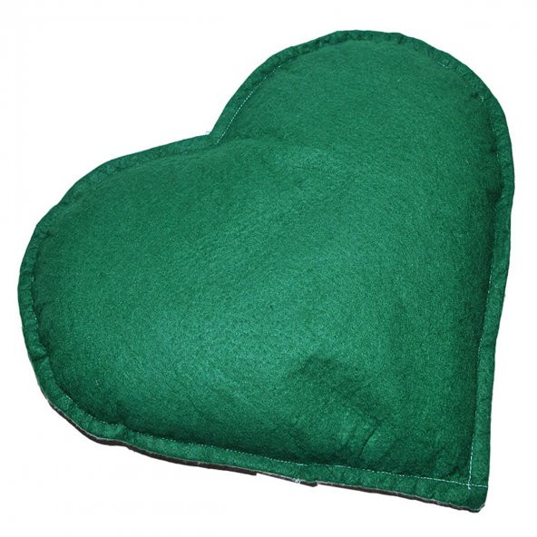 LokmanAVM Kalp Desenli Doğal Kaya Tuzu Yastığı Yeşil - Pudra 2-3 Kg - 5
