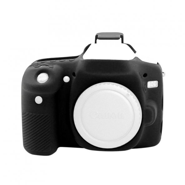 Canon EOS 80D Siyah Silikon Kılıf
