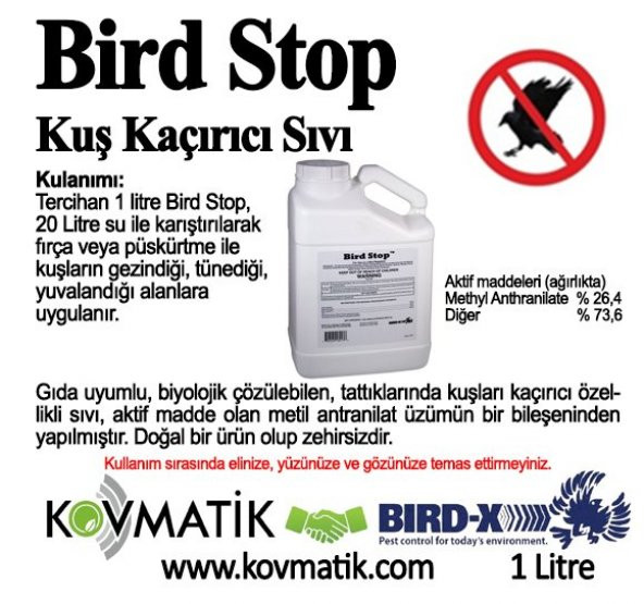 Bird-X Bird Stop Kuş Kaçırıcı Biyolojik Sıvı - 3