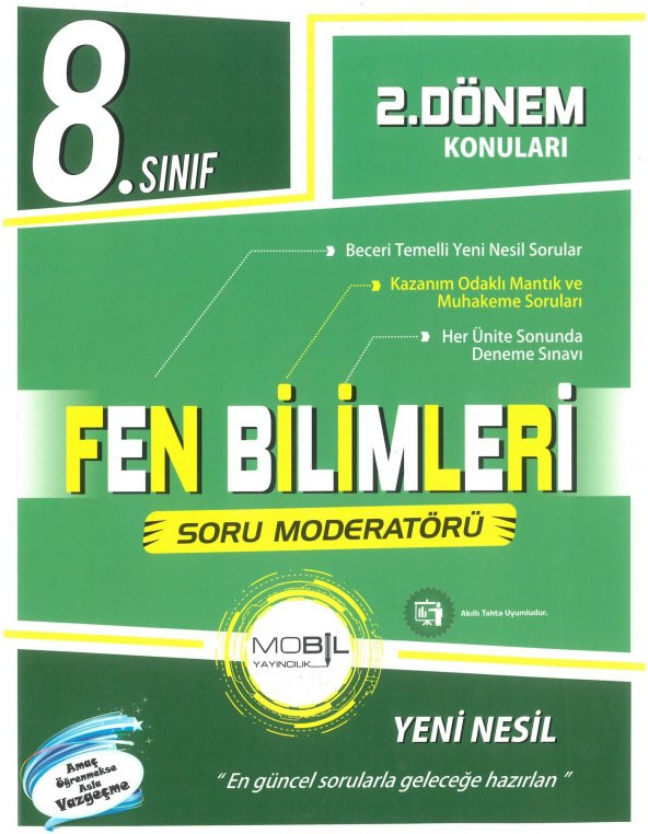 Mobil 8.Sınıf Fen Bilimleri 2.Dönem Konuları Soru Moderatörü